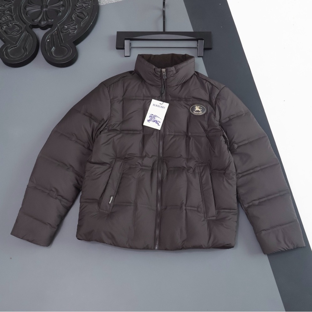 Burberry Dark Brown Quilted Puffer Jacket